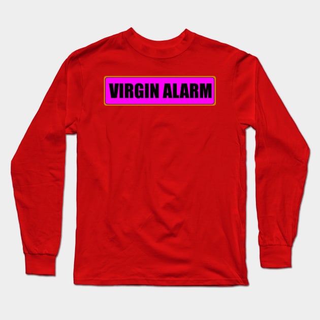 Dot Matrix Virgin Alarm Long Sleeve T-Shirt by Meta Cortex